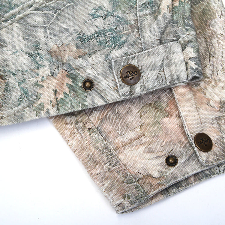 MOPQ - Utility Canvas Work Jacket
Color : Camo