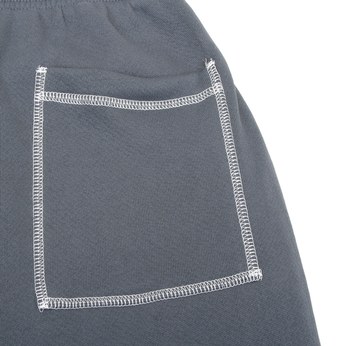 MOPQ - Wordmark Reverse Stitched Sweatpants
Color : Slate