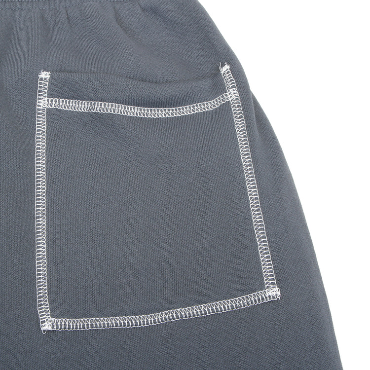 MOPQ - Wordmark Reverse Stitched Sweatpants
Color : Slate