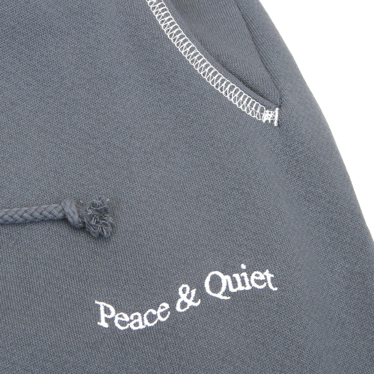 MOPQ - Wordmark Reverse Stitched Sweatpants
Color : Slate