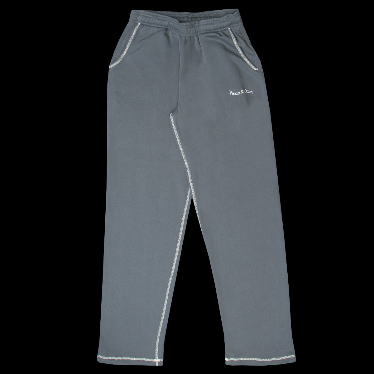 MOPQ - Wordmark Reverse Stitched Sweatpants
Color : Slate