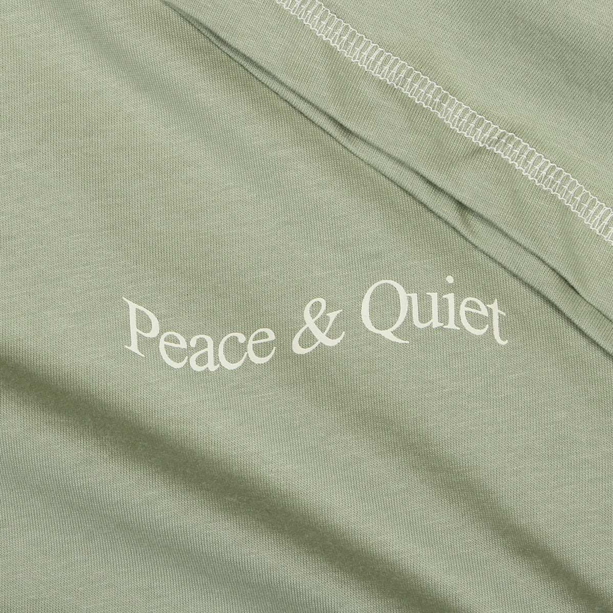 MOPQ - Wordmark Reverse Stitched T-Shirt
Color : Sage