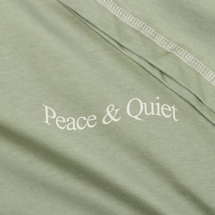 MOPQ - Wordmark Reverse Stitched T-Shirt
Color : Sage