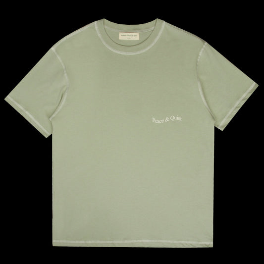 MOPQ - Wordmark Reverse Stitched T-Shirt
Color : Sage