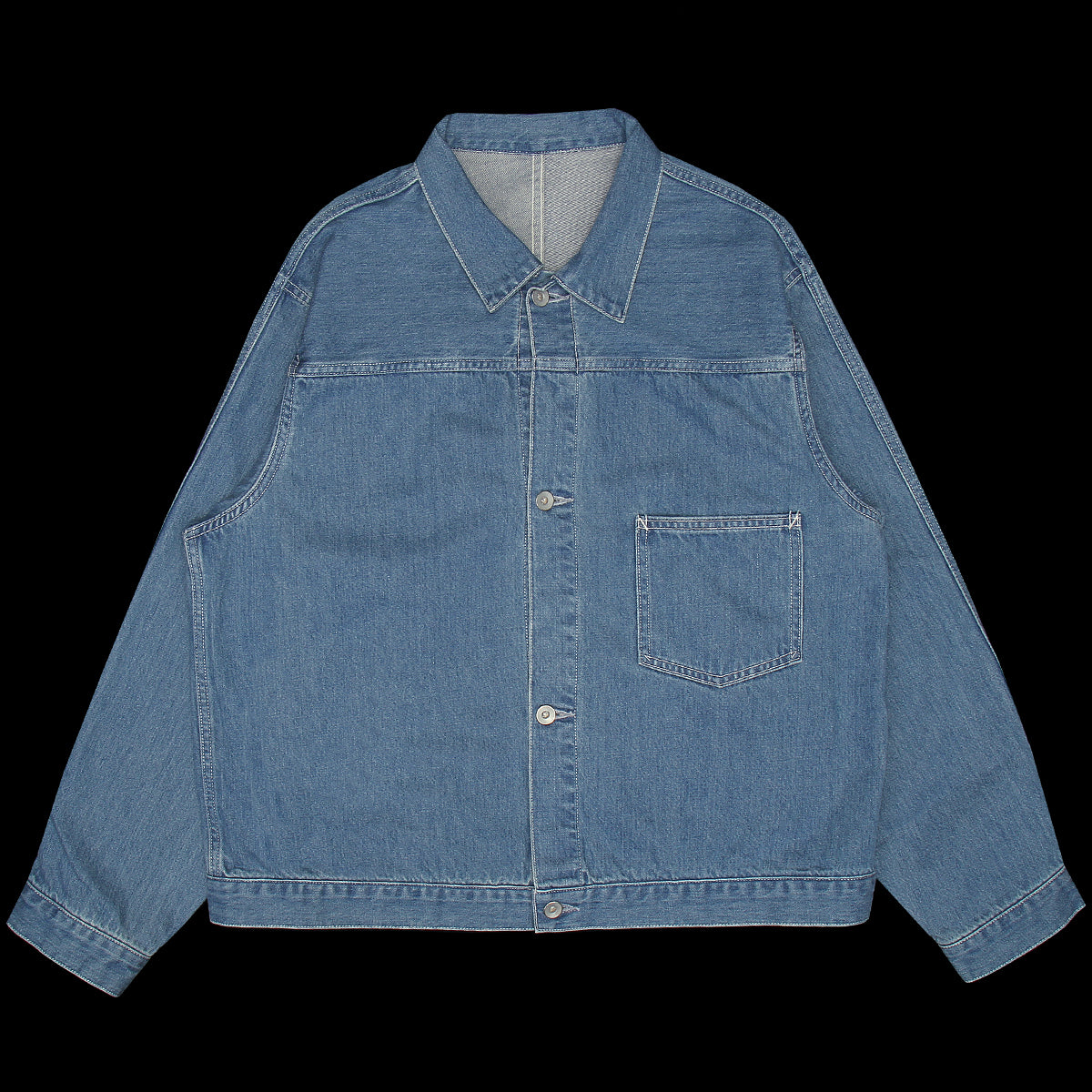 Nanamíca | Short Denim Jacket
Color : Indigo Bleach