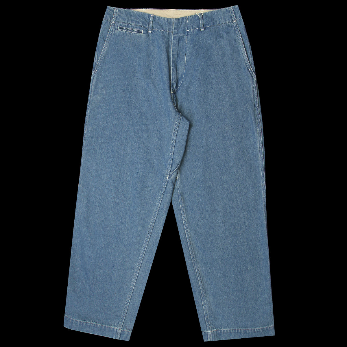 Nanamica - Wide Denim Pants
Style # S25SC086U
Color : Light Indigo