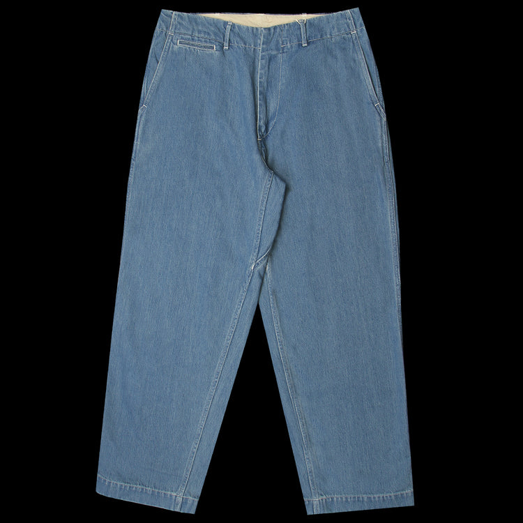 Nanamica - Wide Denim Pants
Style # S25SC086U
Color : Light Indigo