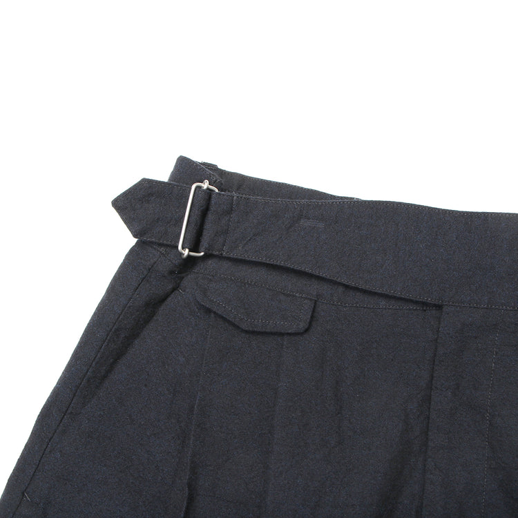 Nanamíca | Women's Cotton Wool Gurkha Skirt
Color : Navy