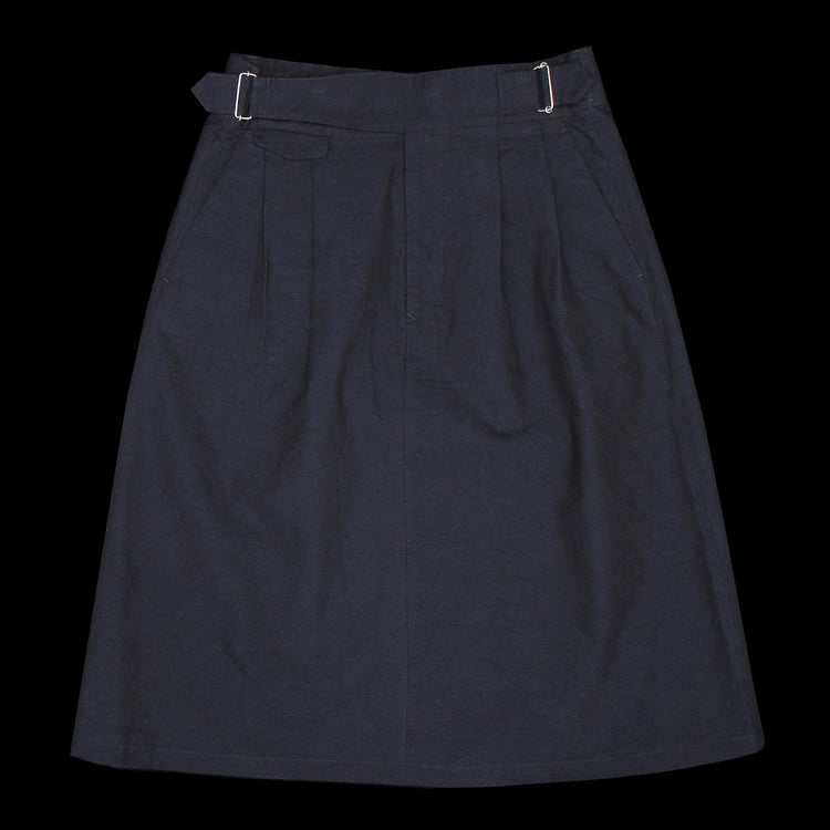 Nanamíca | Women's Cotton Wool Gurkha Skirt
Color : Navy