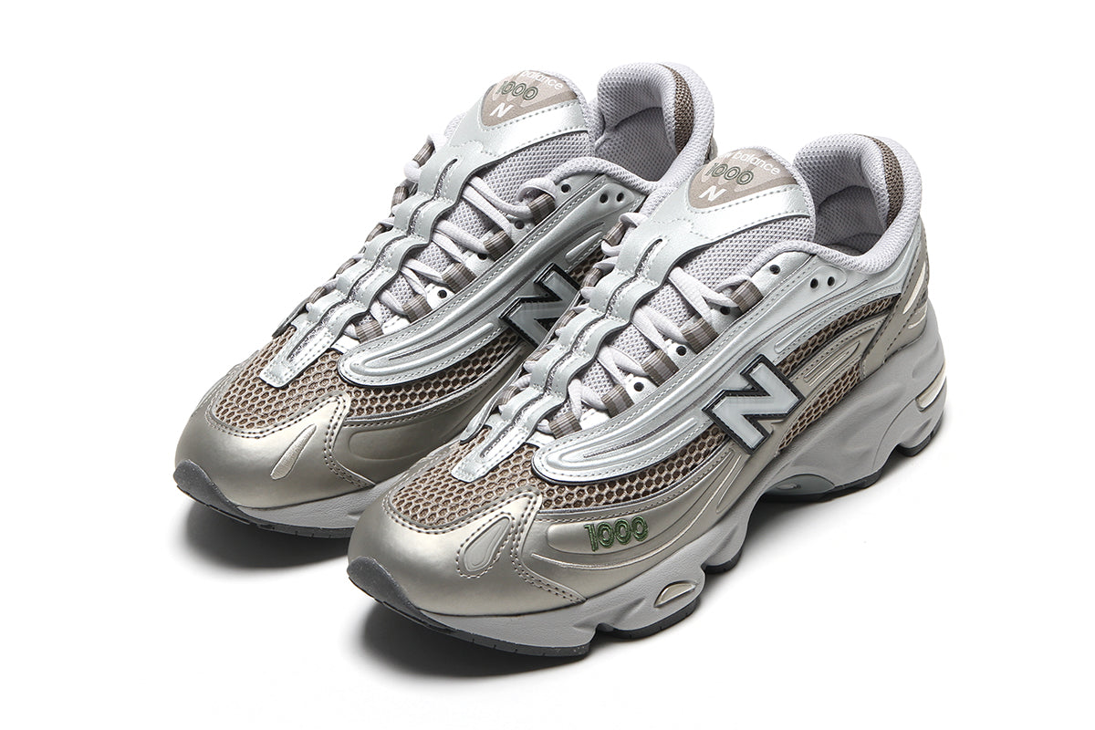 New Balance - 1000
Style # M1000N
Color : Arid Stone / Light Silver Metallic / Dark Alpine Green