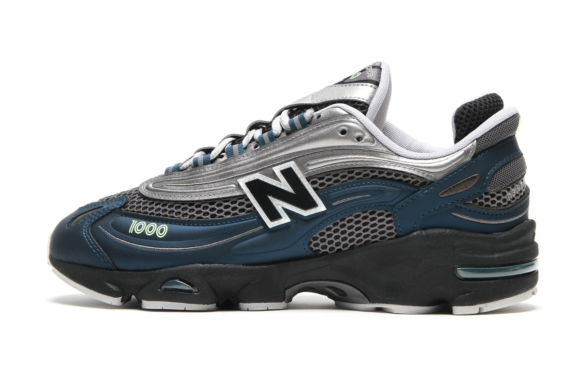 New Balance - 1000
Style # M1000S
Color : Deep Ocean / Dark Silver Metallic / Mint Flash