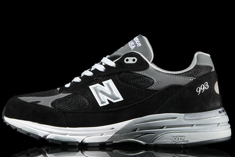 New Balance - 993
Style # MR993BK
Color : Black / Grey / White