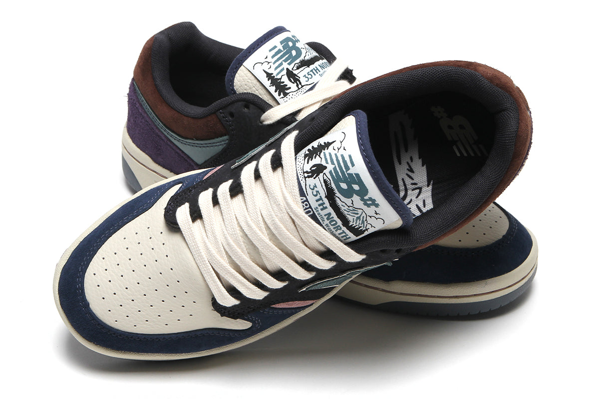 New Balance Numeric - 480 x 35th North
Style # UN480SAS
Color : Navy / Sea Salt
