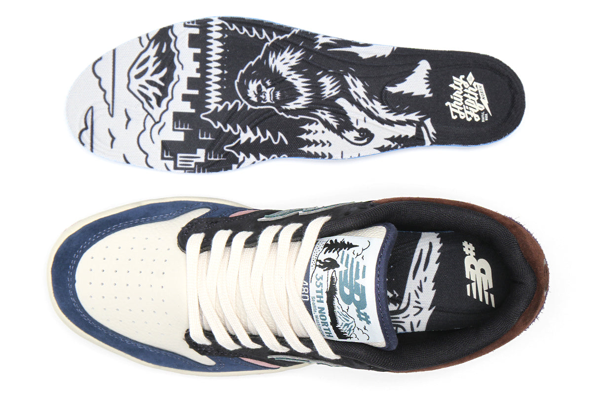 New Balance Numeric - 480 x 35th North
Style # UN480SAS
Color : Navy / Sea Salt