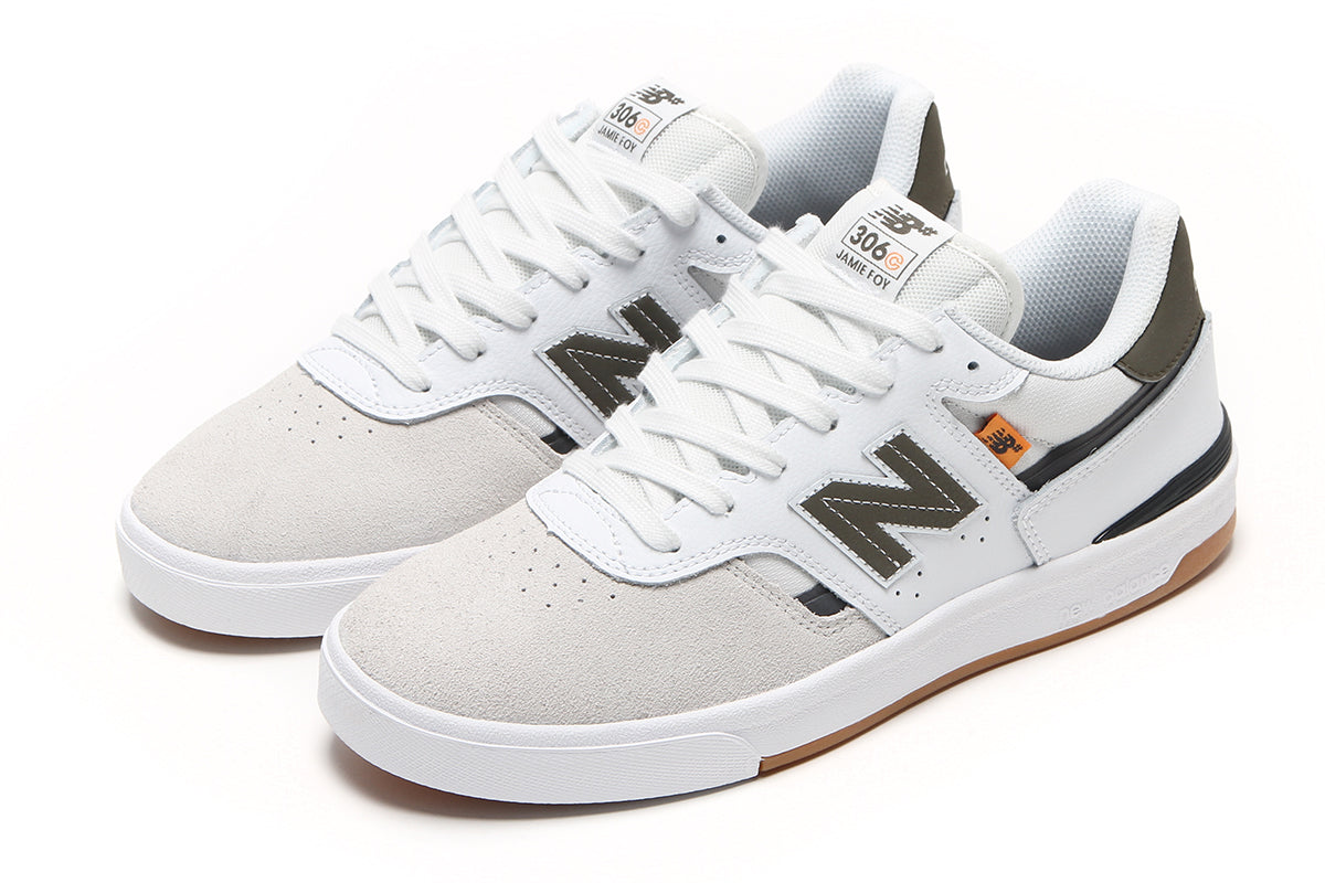 New Balance Numeric - 306 Cup
Style # UN306CSN
Color : White / Dark Moss