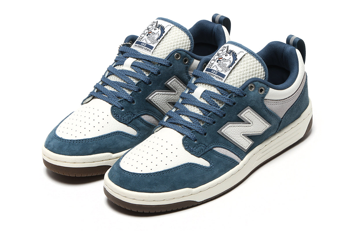 New Balance Numeric - 480 x Focus Scotland
Style # UN480FCS
Color : Mountain Teal / Sea Salt