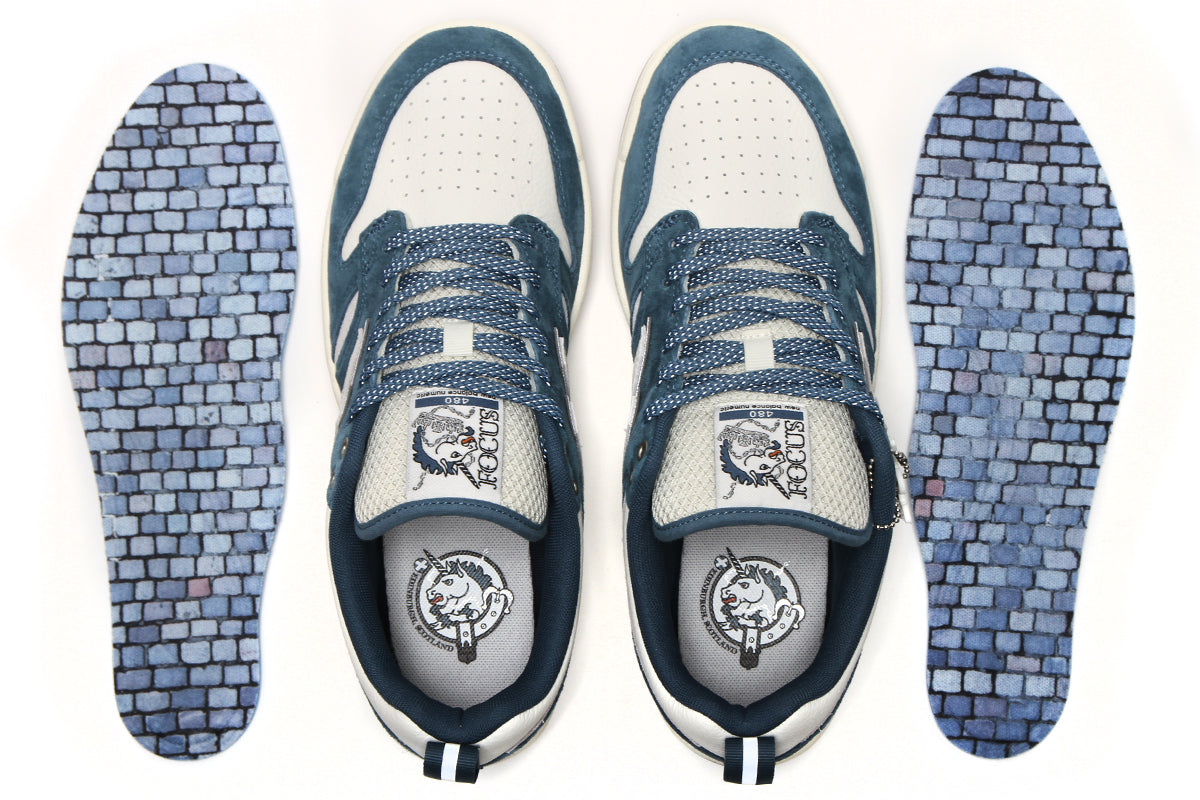 New Balance Numeric - 480 x Focus Scotland
Style # UN480FCS
Color : Mountain Teal / Sea Salt