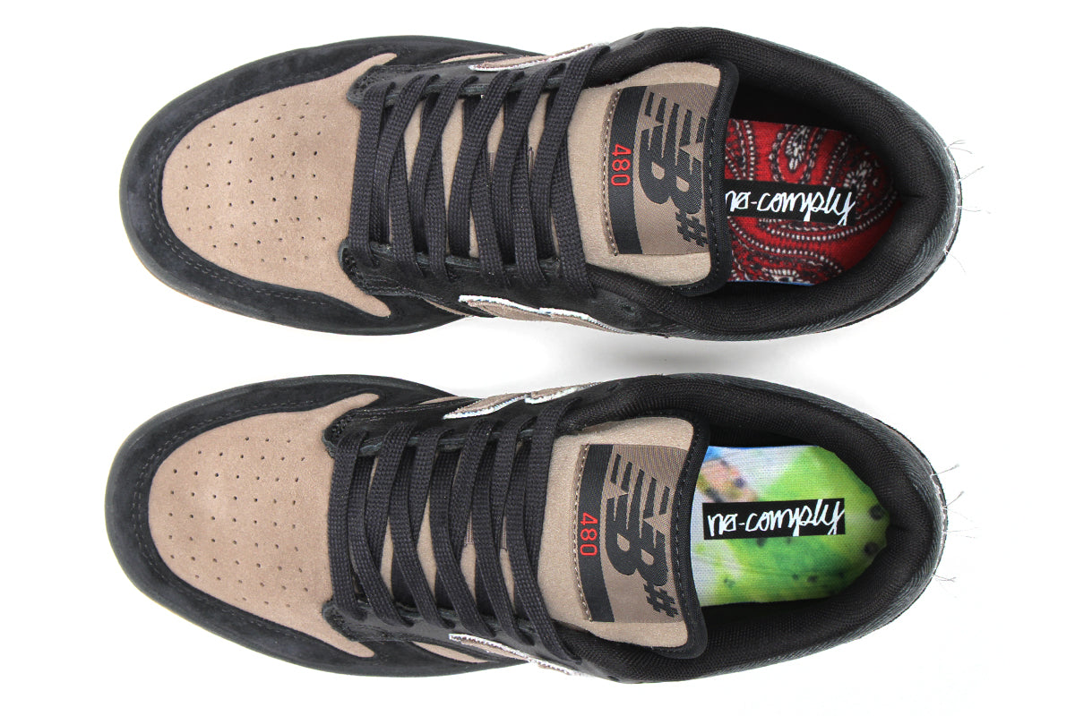 New Balance Numeric - 480 x No-Comply
Style # UN480SMK
Color : Black / Arid Stone