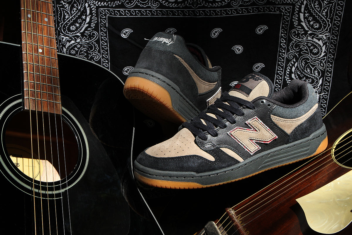 New Balance Numeric - 480 x No-Comply
Style # UN480SMK
Color : Black / Arid Stone