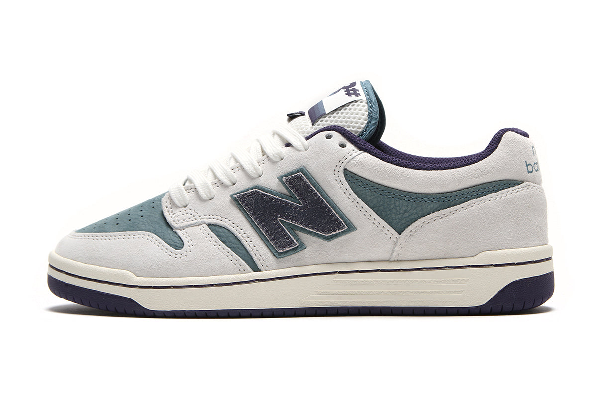 New Balance Numeric - 480 x Slow Impact
Style # UN480SLW
Color : Sea Salt / Vintage Indigo