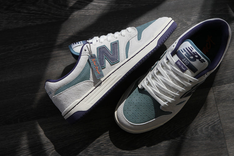New Balance Numeric - 480 x Slow Impact
Style # UN480SLW
Color : Sea Salt / Vintage Indigo