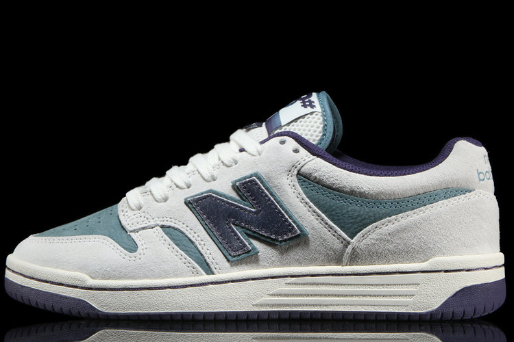 New Balance Numeric - 480 x Slow Impact
Style # UN480SLW
Color : Sea Salt / Vintage Indigo