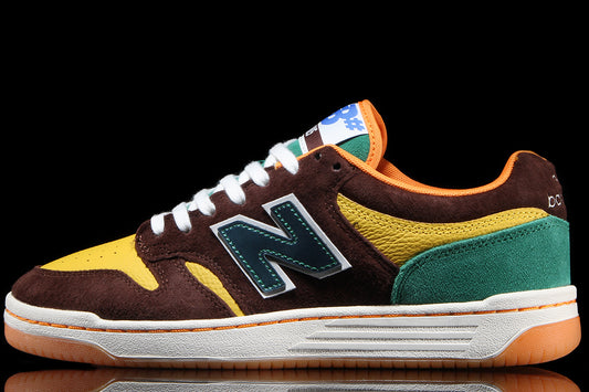 New Balance Numeric - 480 x Rukus
Style # NM480RUK
Color : Brown / Yellow