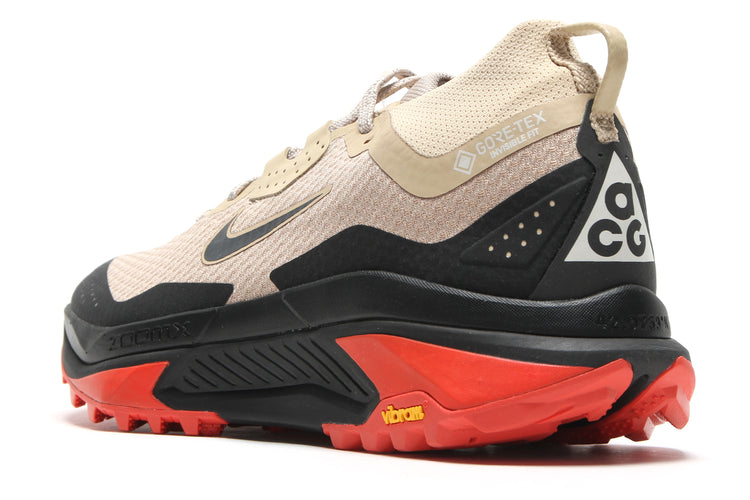 Nike - ACG Zegama Trail Gore-Tex
Style # IO7932-200
Color : Linen / Black / LT Crimson / LT Orewood Brown