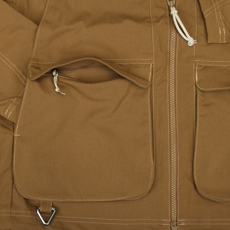 Nike - ACG UV Smith Summit Jacket
Style # HV0598-235
Color : Mosswood Brown / LT Khaki / Summit White