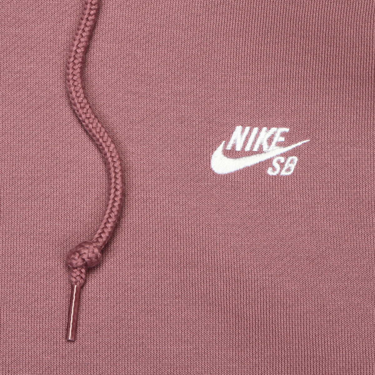 Nike SB | Essentials Logo Hooded Sweatshirt
Style # FV7351-523
Color : Plum Dust / White