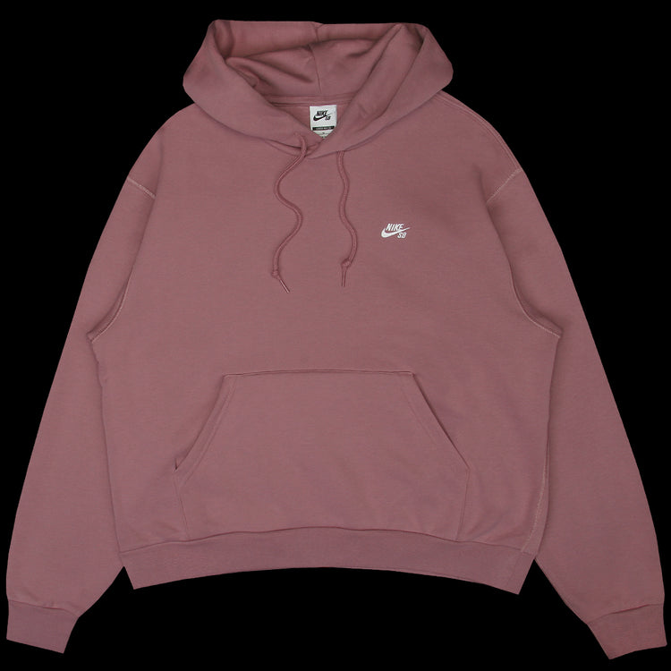 Nike SB | Essentials Logo Hooded Sweatshirt
Style # FV7351-523
Color : Plum Dust / White