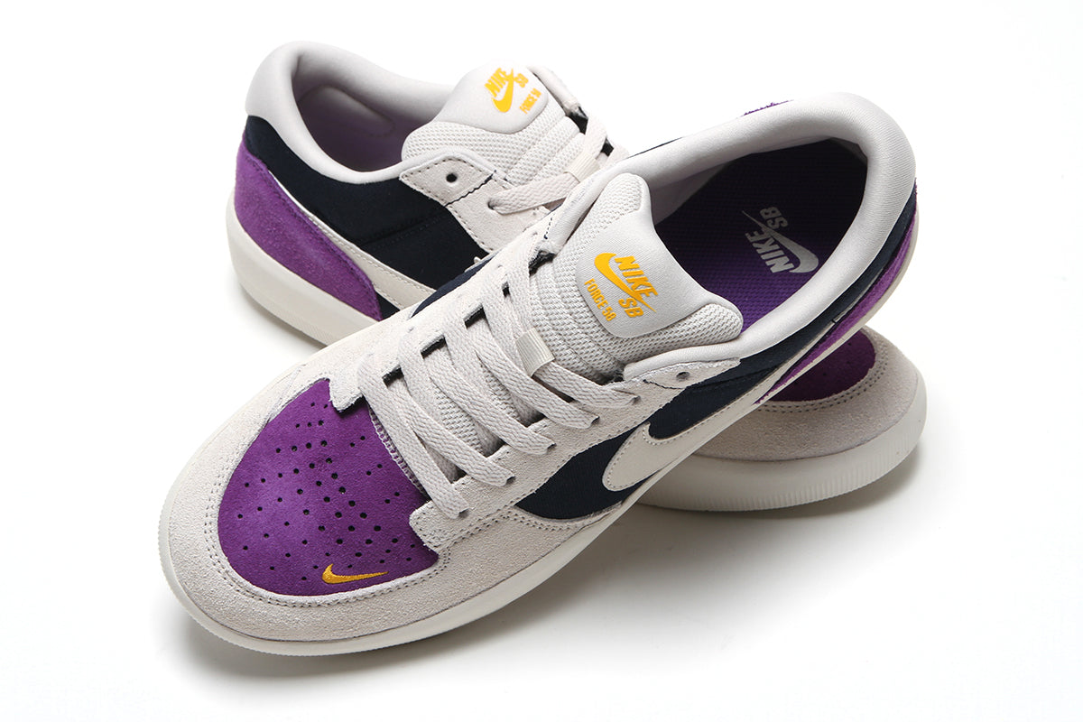 Nike SB - Force 58
Style # DV5477-403
Color : Obsidian / LT Orewood Brown / Wild Grape