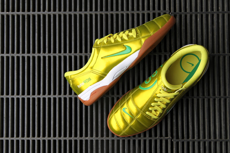Nike - T90 SP
Style # HJ9351-700
Color : Dynamic Yellow / Green Spark / Gum