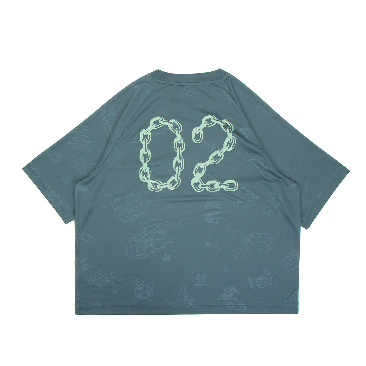 Nike SB - Desk Doodle Jersey
Style # IF1302-382
Color : Mineral Slate