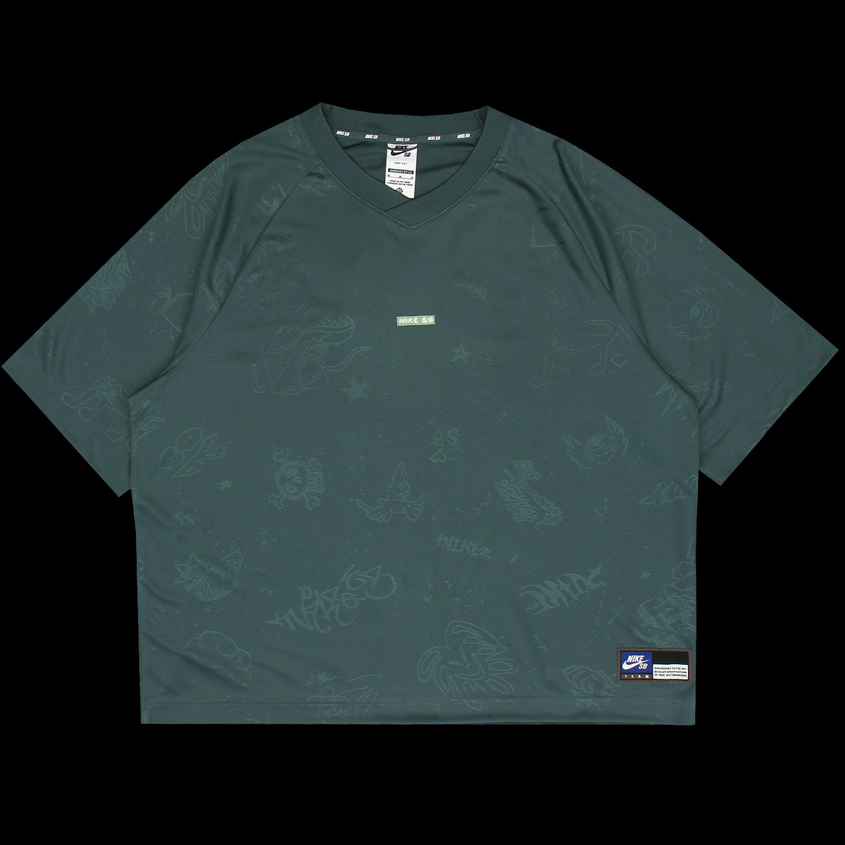 Nike SB - Desk Doodle Jersey
Style # IF1302-382
Color : Mineral Slate