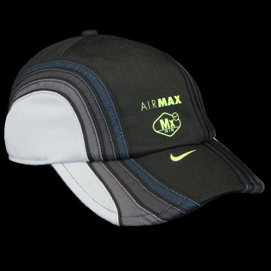 Nike - Air Max Club Hat
Style # IU3851-010
Color : Black / Wolf Grey / Volt
