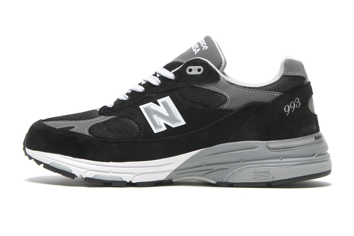 New Balance - 993
Style # MR993BK
Color : Black / Grey / White
