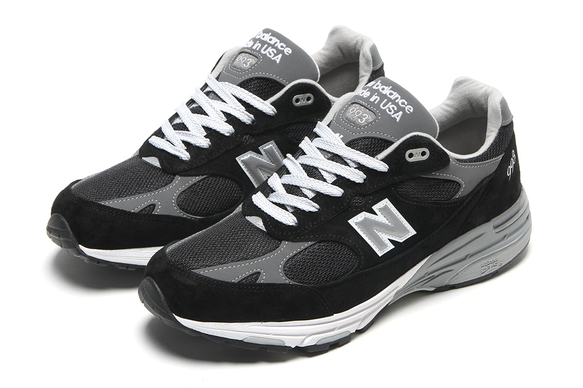 New Balance - 993
Style # MR993BK
Color : Black / Grey / White