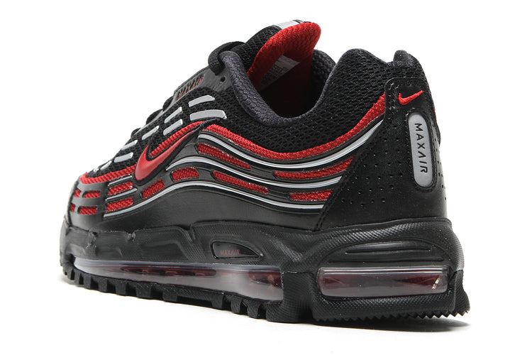 Nike - Air Max 90 TL 2.5
Style # FZ4110-011
Color : Black / Team Crimson / Metallic Silver