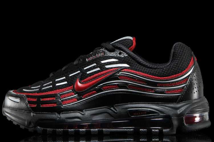 Nike - Air Max 90 TL 2.5
Style # FZ4110-011
Color : Black / Team Crimson / Metallic Silver