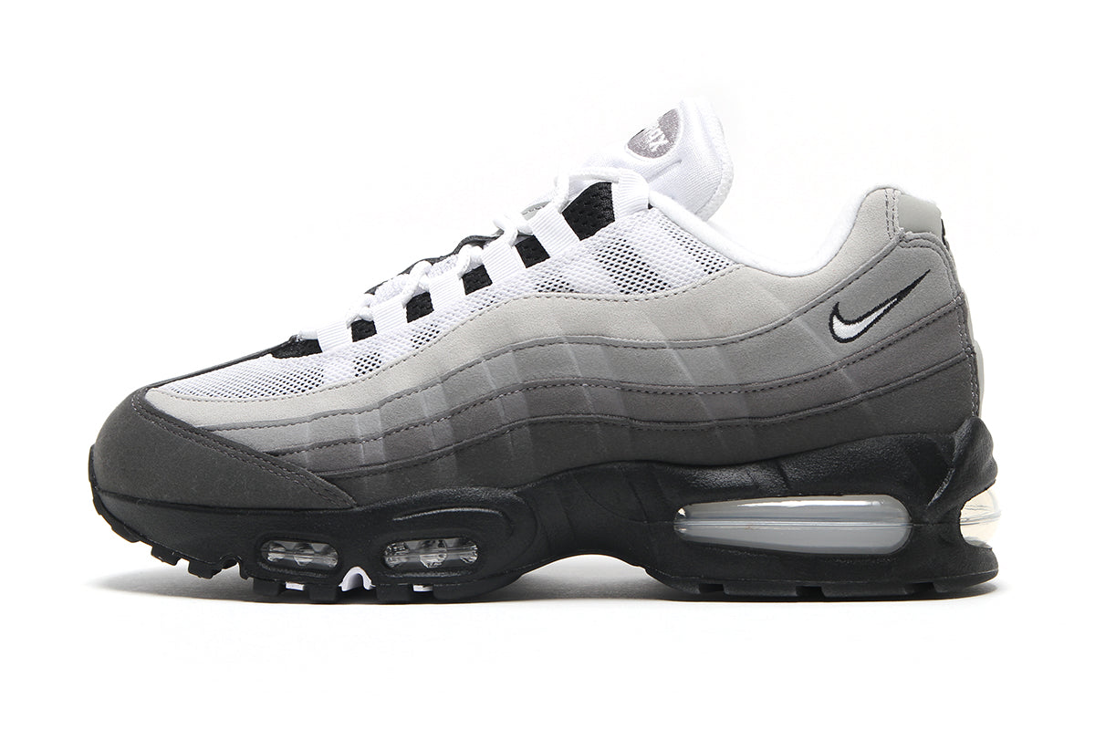 Nike - Air Max 95 Big Bubble
Style # HM4740-007
Color : Black / White / Medium Ash / DK Pewter