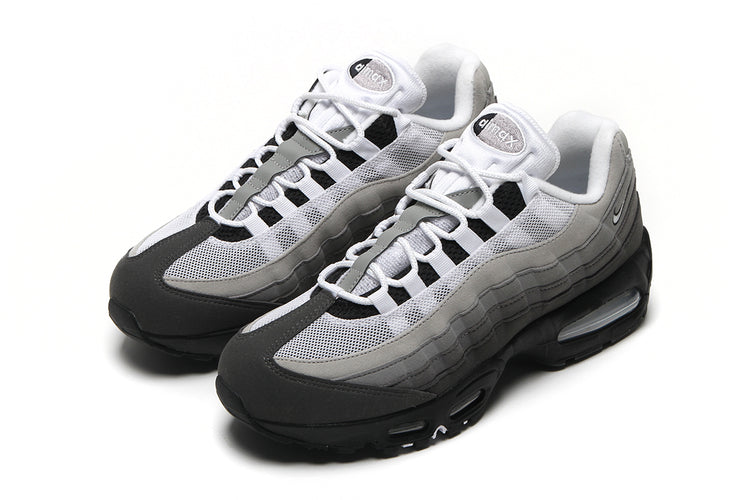 Nike - Air Max 95 Big Bubble
Style # HM4740-007
Color : Black / White / Medium Ash / DK Pewter