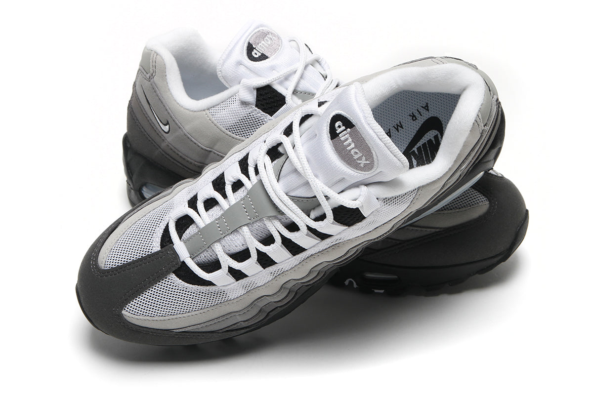 Nike - Air Max 95 Big Bubble
Style # HM4740-007
Color : Black / White / Medium Ash / DK Pewter