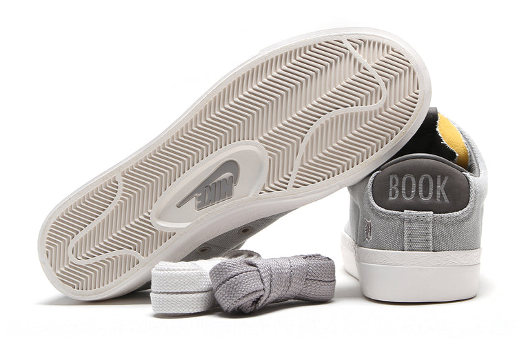 Nike - Blazer Low x Devin Booker
Style # HQ2054-001
Color : Pearl Grey / Sport Grey / Phantom