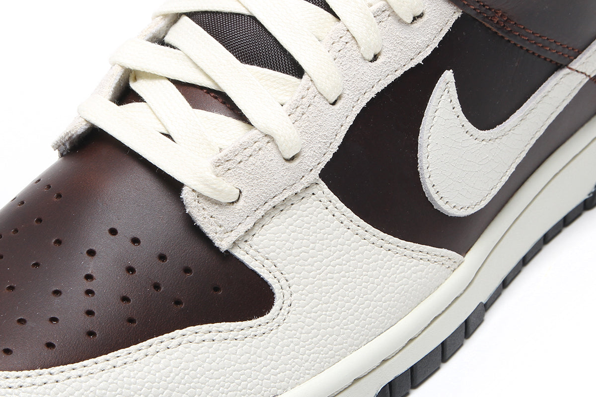 Nike - Dunk Low Retro
Style # IH7333-200
Color : Fauna Brown / Soft Pearl / Black