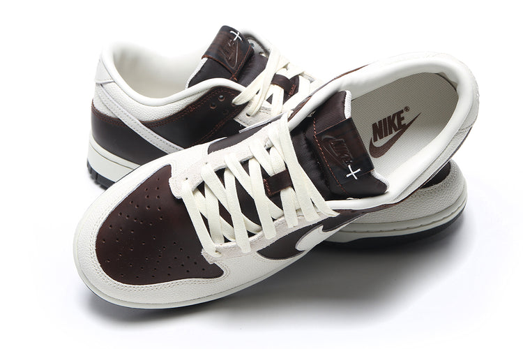 Nike - Dunk Low Retro
Style # IH7333-200
Color : Fauna Brown / Soft Pearl / Black