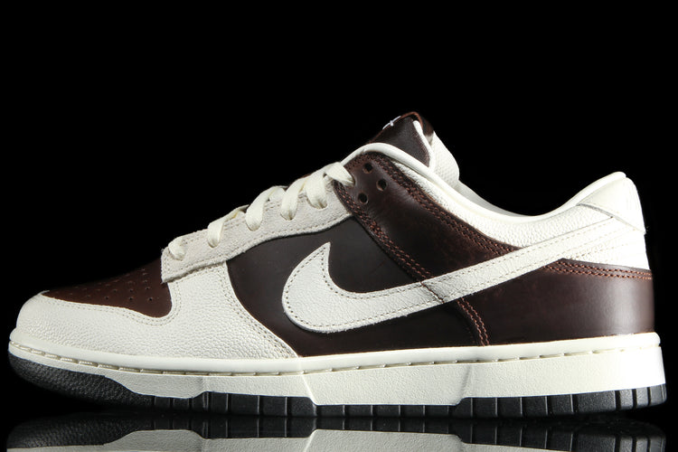 Nike - Dunk Low Retro
Style # IH7333-200
Color : Fauna Brown / Soft Pearl / Black
