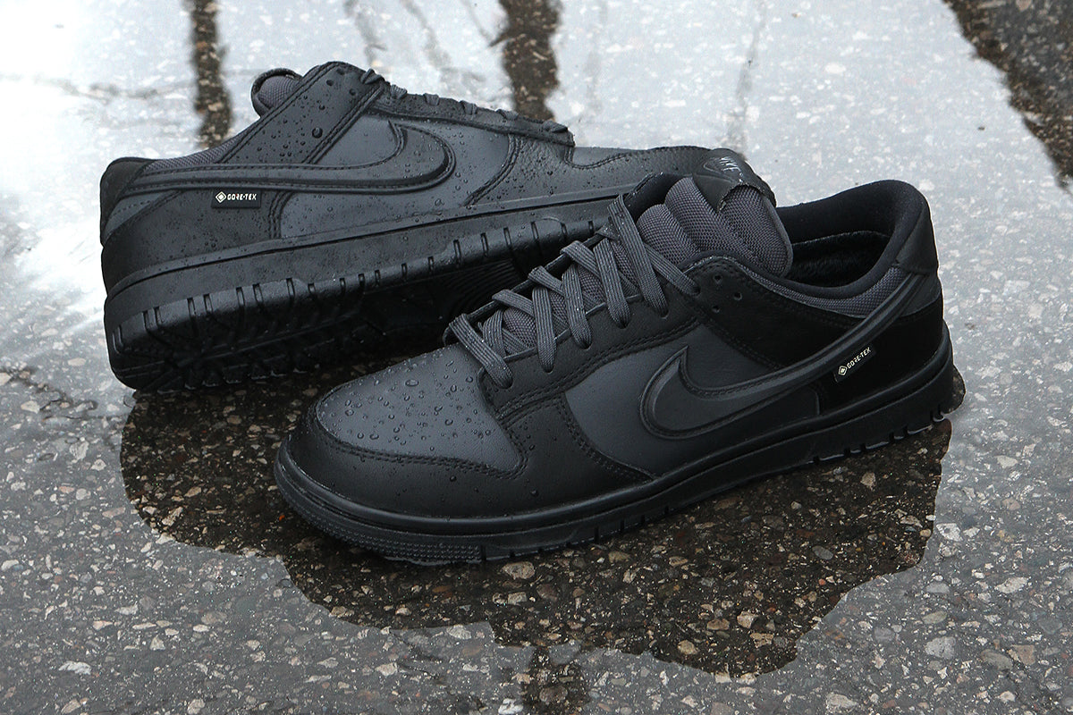 Nike - Dunk Low GTX
Style # HQ2053-001
Color : Black / Off Noir / Anthracite