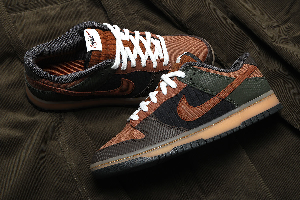 Nike - Dunk Low Retro Premium
Style # IB7746-201
Color : LT British Tan / Cinnamon / Cargo Khaki