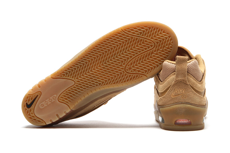 Nike SB | Air Max Ishod
Style # FB2393-200
Color : Flax / Wheat / Safety Orange